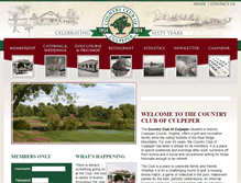Tablet Screenshot of countryclubofculpeper.com